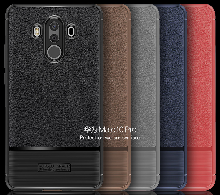 เคส Huawei Mate 10 Pro #เคสฝาหลัง TPU ผิวลิ้นจี่กันลื่นเคสคุณภาพดีราคาเบาๆสบายกระเป๋า