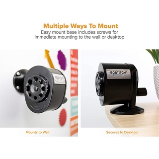 BOSTITCH® Manual Pencil Sharpener, Black (MPS1-BLK) Metal Antimicrobial เครื่องเหลาดินสอ 8 รู แบบใช้มือหมุน
