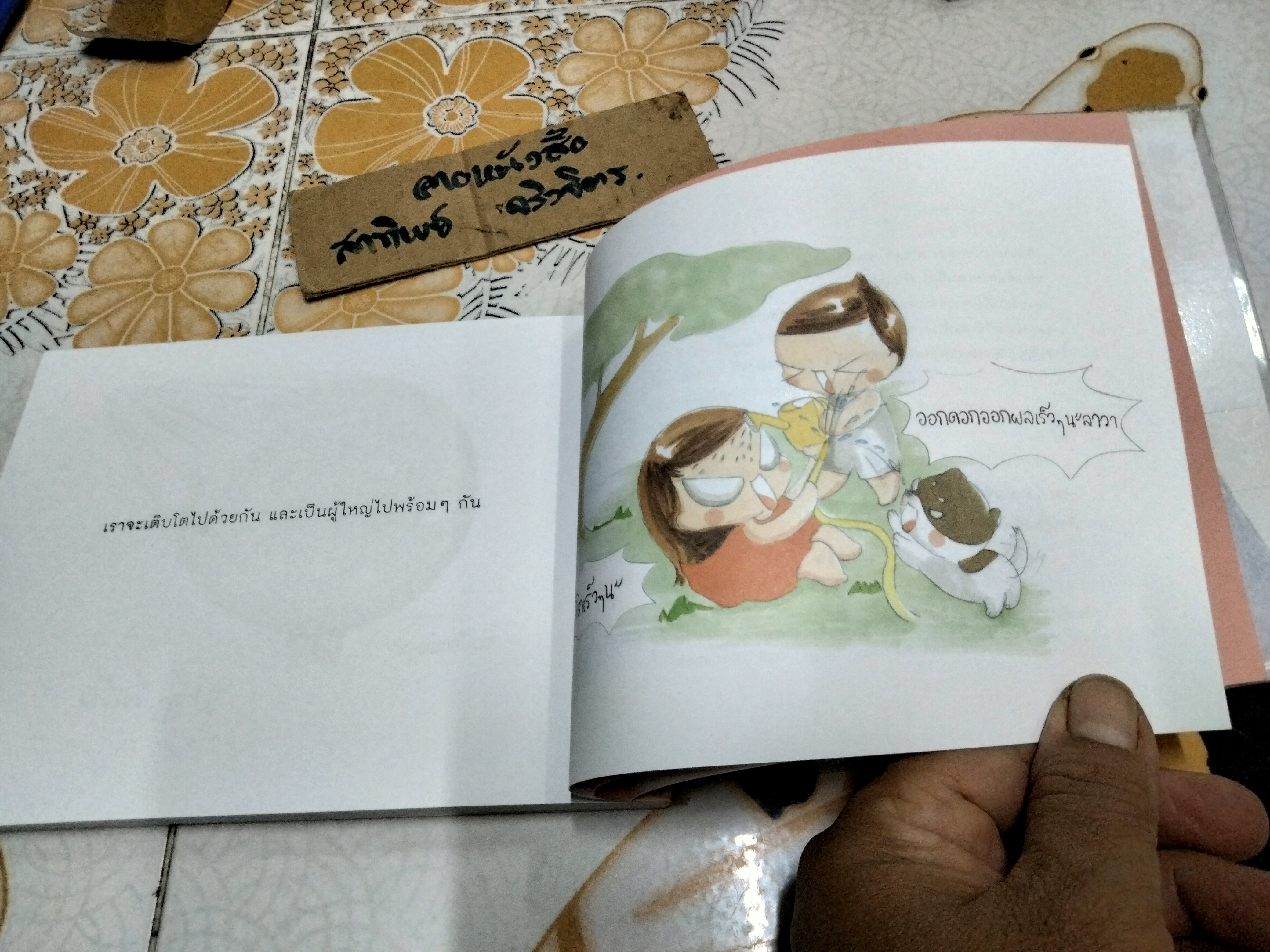 เราจะเติบโตไปด้วยกัน โดย ชิงชิง กฤชเทียมเมฆ พิมพ์ปี พ.ศ 2555 สนพ .KOOB