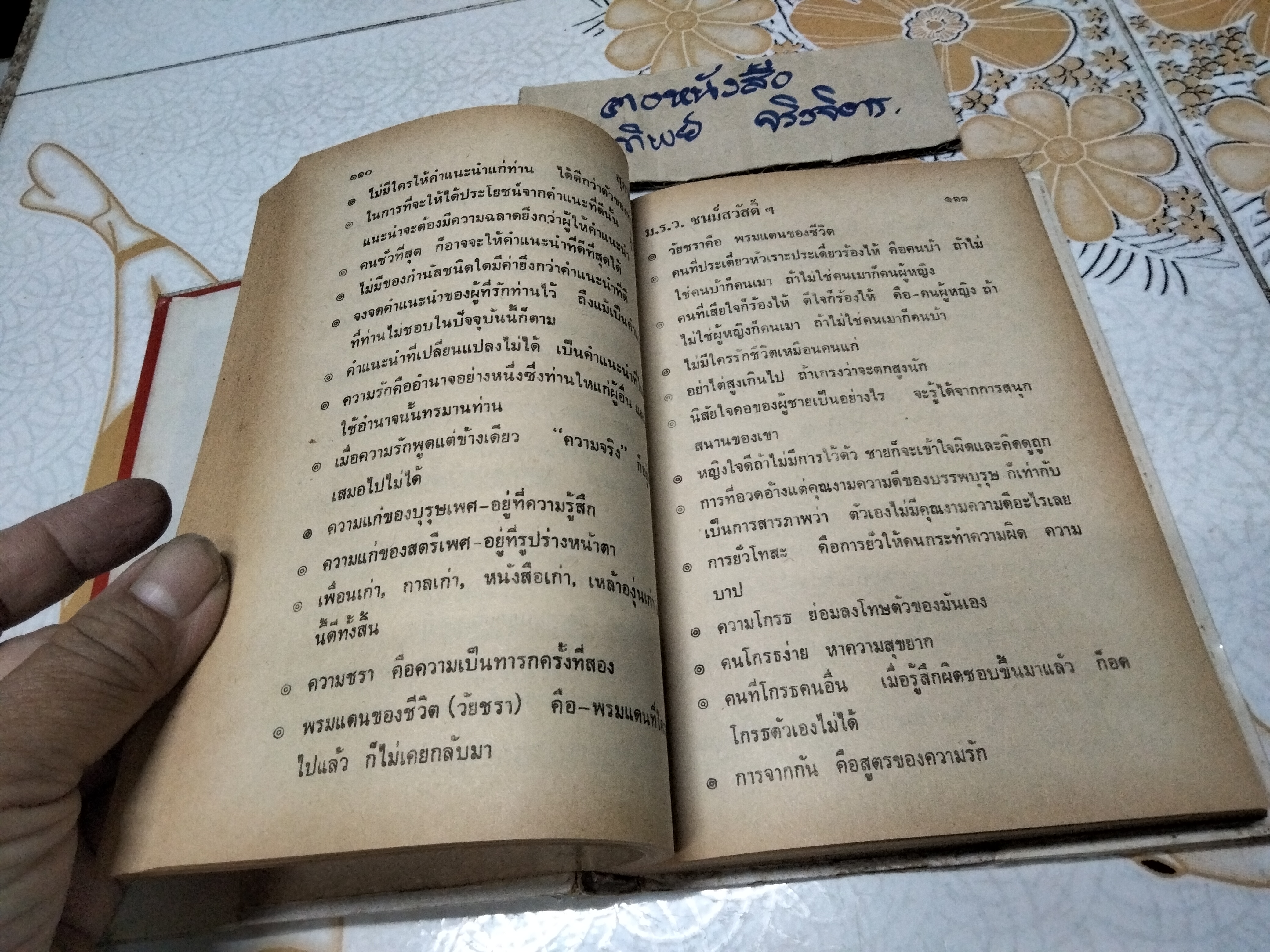 สุภาษิต คำพังเพย และคติเตือนใจ โดย ม.ร.ว. ชนม์สวัสดิ์ ชมพูนุท สนพ.พิทยาคาร จัดพิมพ์ พ.ศ.2528