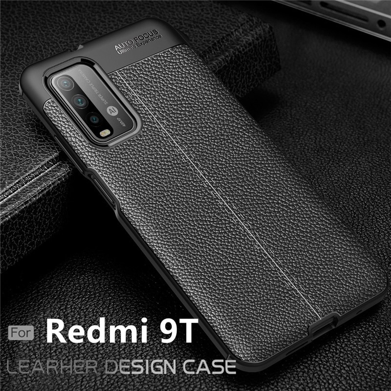 Case Redmi 9T ฝาหลัง TPU #เคสผิวลิ้นจี่ช่วยป้องกันลายนิ้วมือและกันลื่นได้ดี