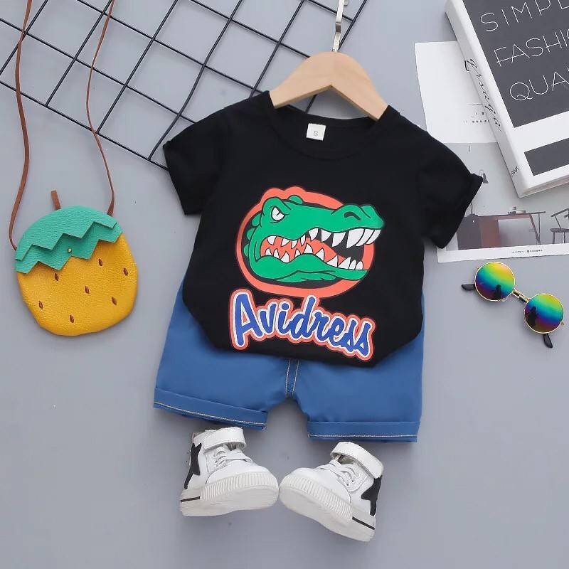ชุดเด็กชาย เสื้อไดโนเสาร์กับกางเกง