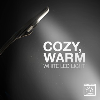 Energizer® Clip on Book Light ไฟ LED แบบหนีบ ใส่ถ่าน ไฟฉาย ไฟอ่านหนังสือ