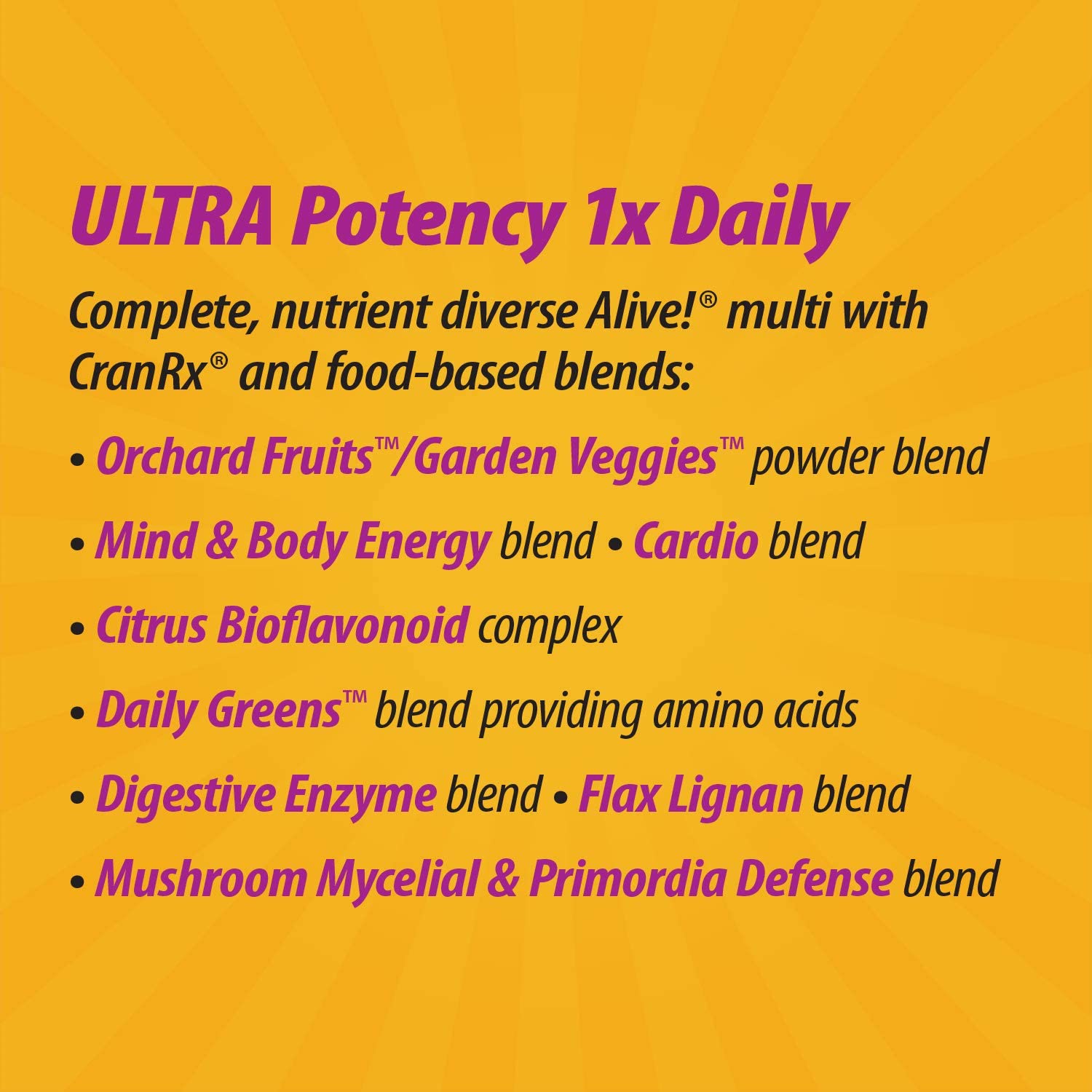 (Pre Order) Nature's Way® Alive!® Once Daily Women's 50+ Multi-Vitamin 60 Tablets Premium Formula - Ultra Potency วิตามินสำหรับผู้หญิงวัย 50+ ที่สมบูรณ์ที่สุด รวมสารอาหารกว่า 60 ชนิด