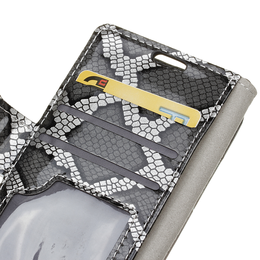 Case Lenovo K6 Note เคสลายหนังงูสไตล์กระเป๋าสตางค์ สวยดูดีมีระดับ เคสหนังPU