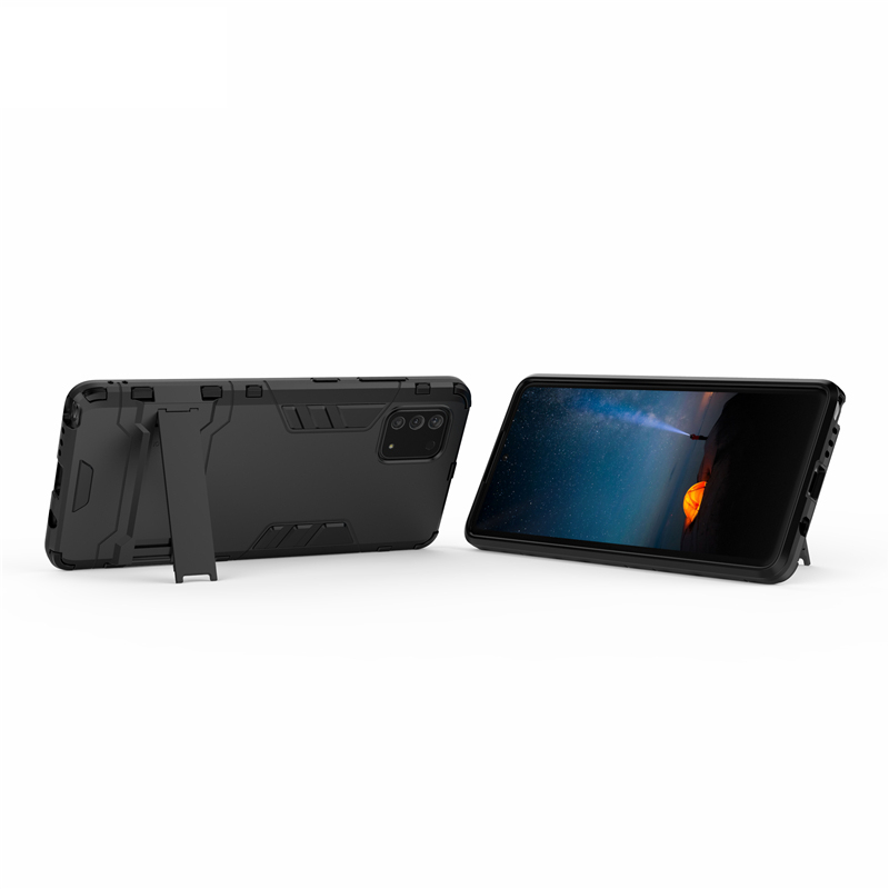 เคส Samsung Galaxy Note 10 Lite #เคสฝาหลังพลาสติก ไฮบริด TPU + Kickstand (สินค้าพร้อมส่ง)