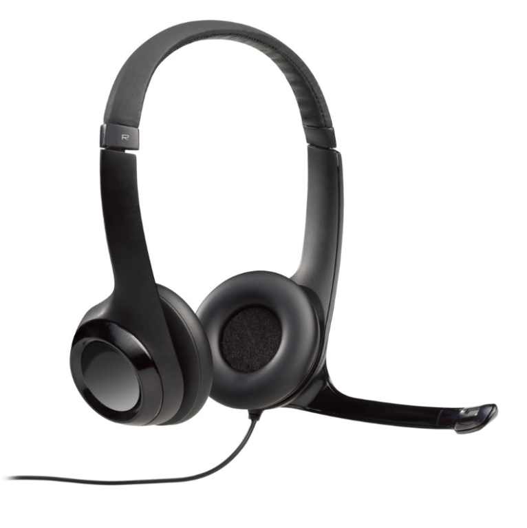 Logitech® H390 USB Computer HeadSet, Black ชุดหูฟัง พร้อมไมโครโฟน