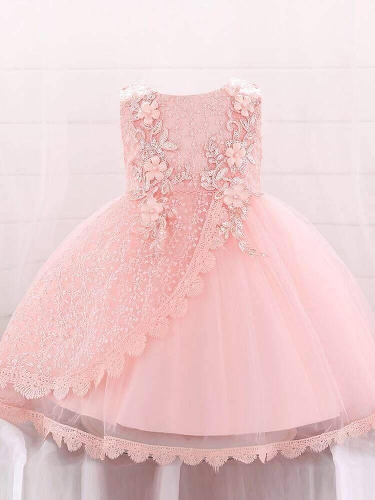 เดรสเด็กหญิง งานลูกไม้สวยมาก