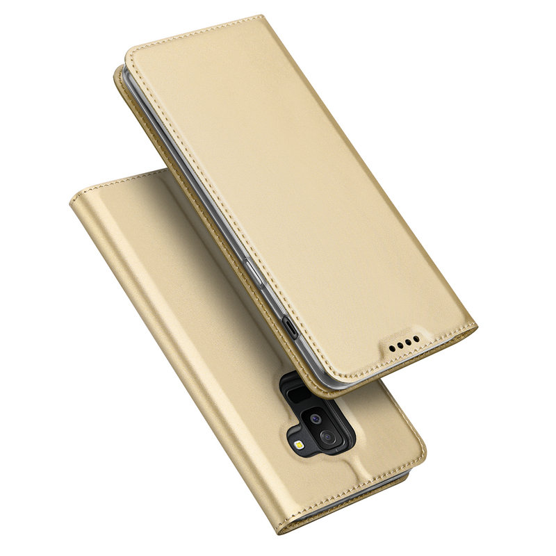 เคส Samsung Galaxy A6+ (2018) #เคสฝาพับ DUX DUCIS Skin Pro Series คุณภาพดีราคาถูก