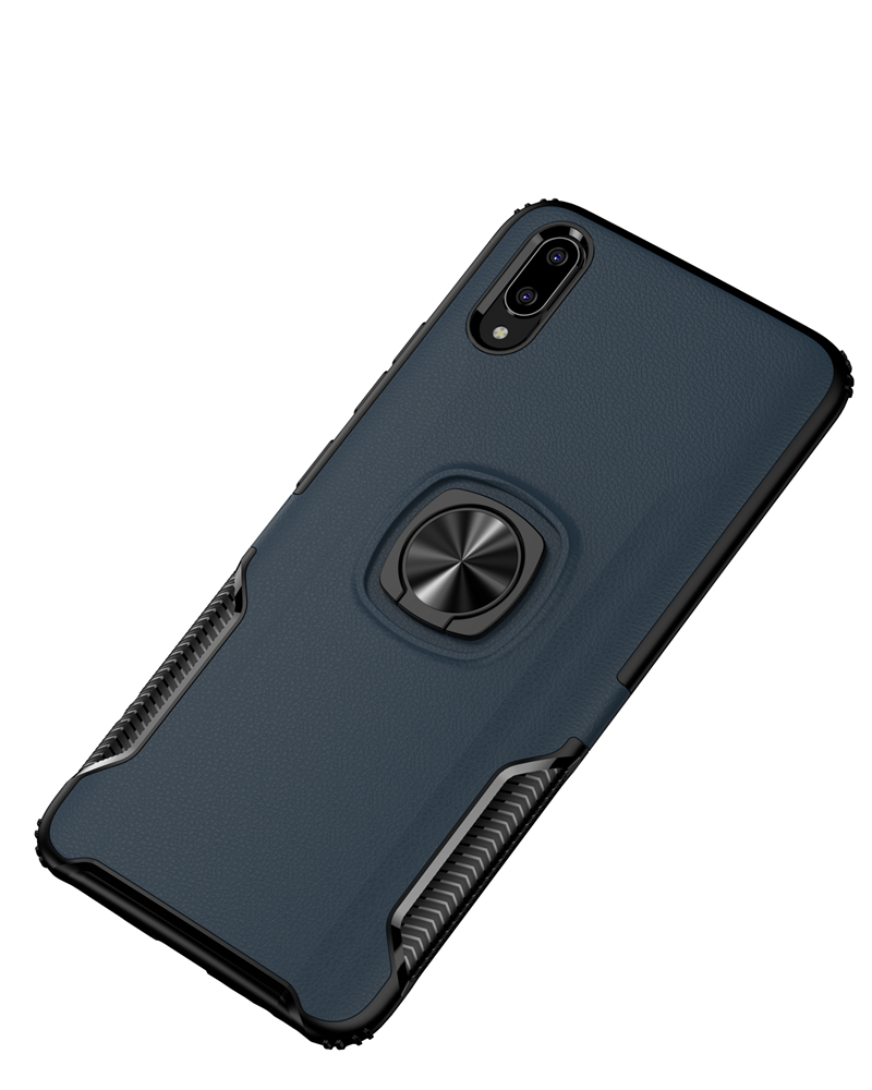 Case vivo V11 / V11 Pro #เคสฝาหลังหนังPU ANGIBABE TPU + PC Hybrid มีแหวนสวมนิ้วติดแม่เหล็ก