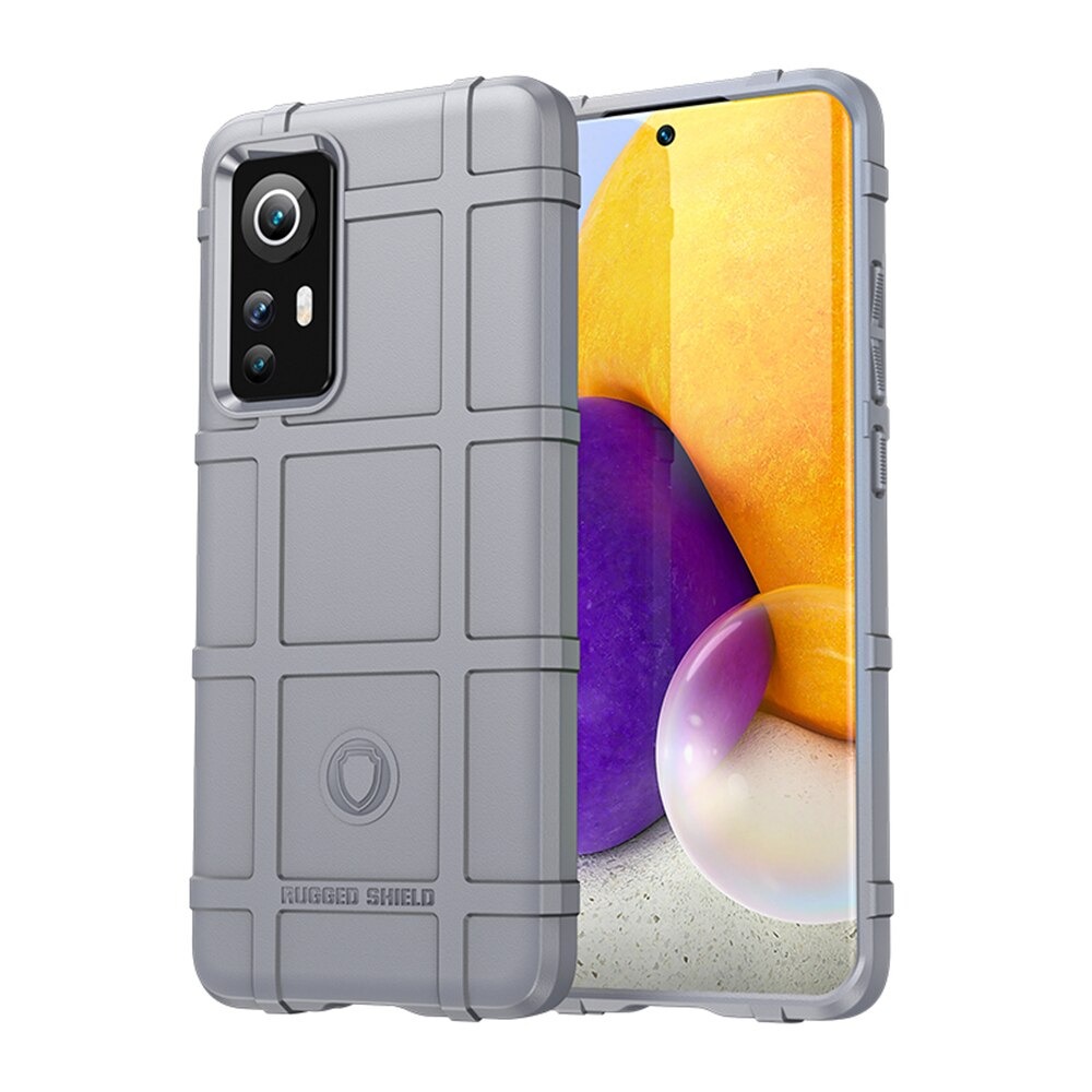 เคส Xiaomi 12 Pro #เคสฝาหลัง Rugged Shield Series Soft Silicone Shock Absorption Matte กันกระแทก