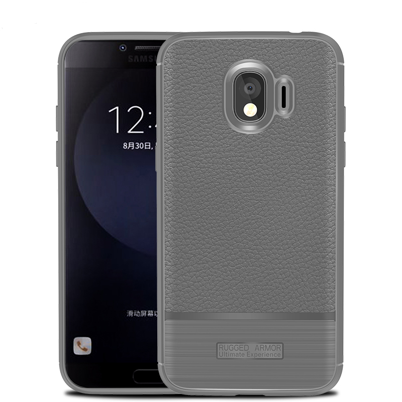 เคส Samsung Galaxy J2 Pro 2018 #เคสฝาหลัง TPU นิ่มผิวลิ้นจี่กันลื่นคุณภาพดีราคาถูก