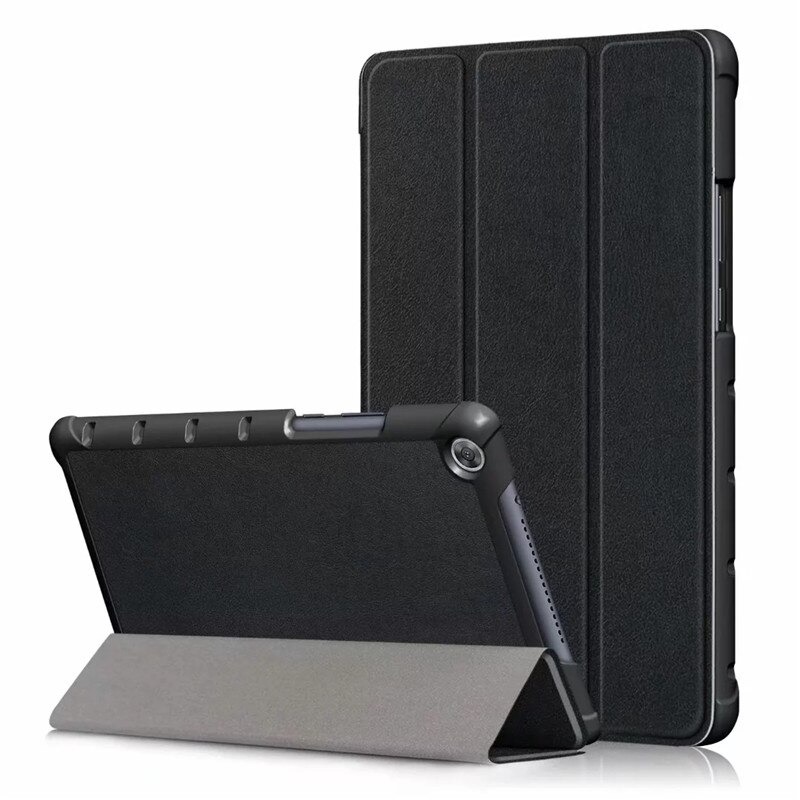 Case Huawei MediaPad M5 8.4 นิ้ว #เคสฝาพับหนัง PU แบบพับ 3 พับ Tri-fold Stand Flip Leather Case
