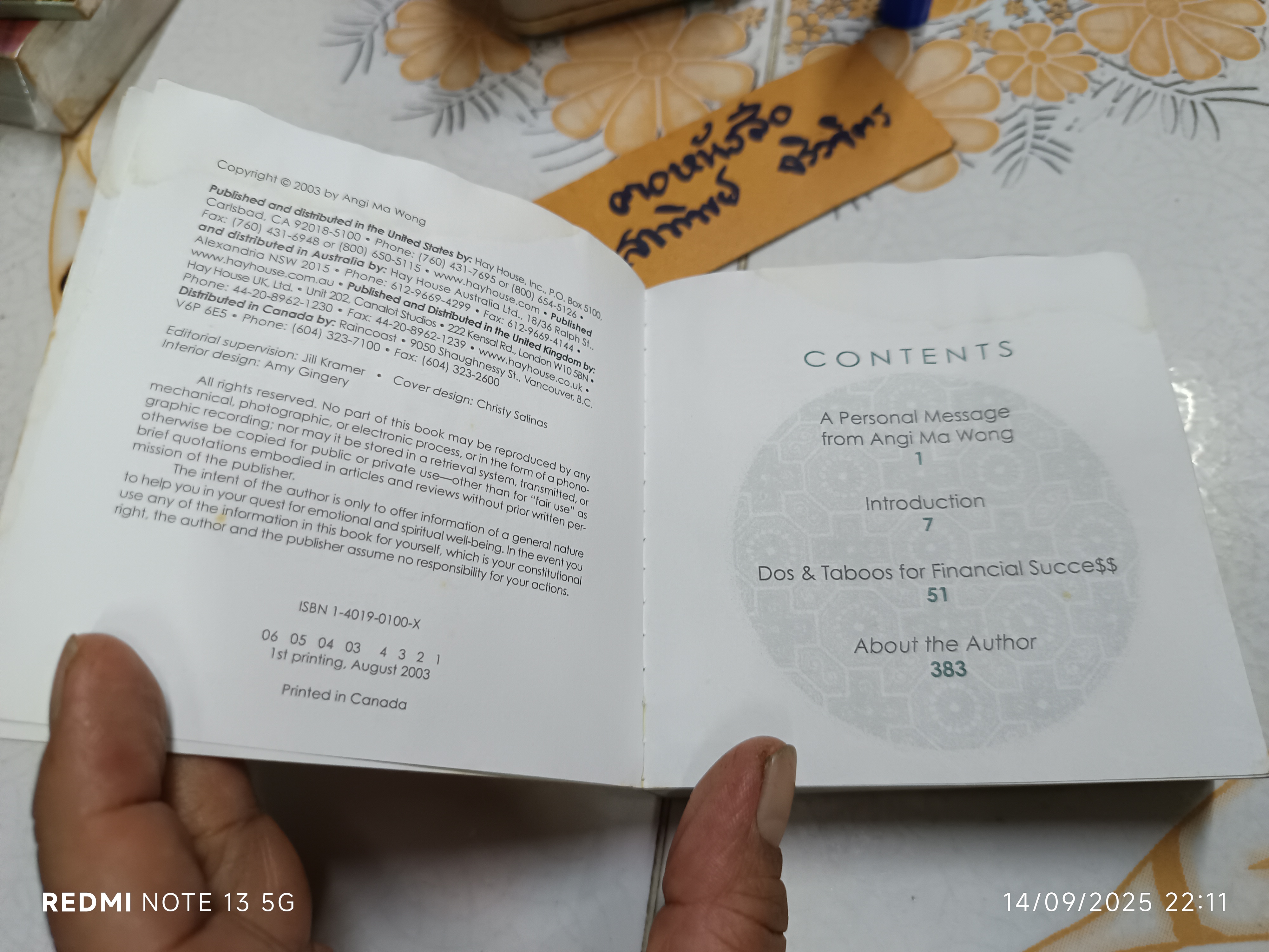 FENG SHUI DOs & TABOOS for FINANCIAL SUCCE$$ เขียนโดย ANGI MA WONG (ภาษาอังกฤษ)