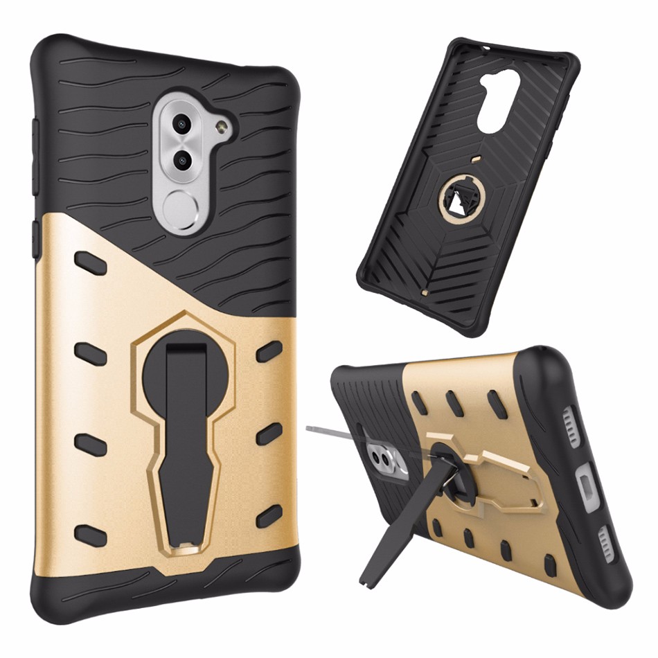 เคสฝาหลัง Armor Kickstand PC TPU Hybrid Case มีขาตั้ง #Case Huawei GR5 2017