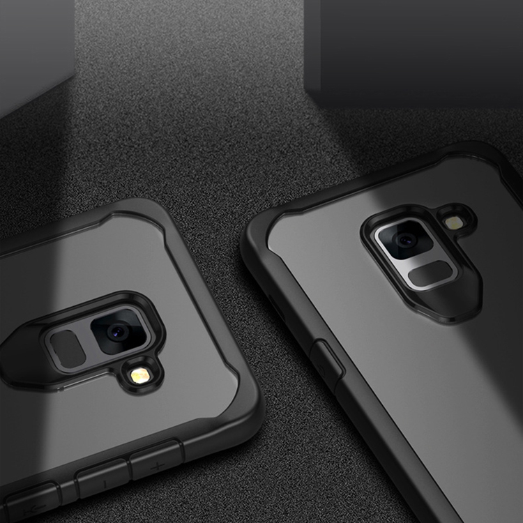 Case Samsung Galaxy A8 Plus 2018 #เคสฝาหลัง Hybrid Shock Absorption PC + TPU