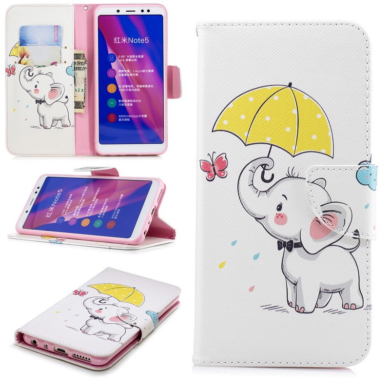 Case Xiaomi Redmi Note 5 Pro #เคสฝาพับแบบกระเป๋าสตางค์ Pattern Printing Wallet Leather