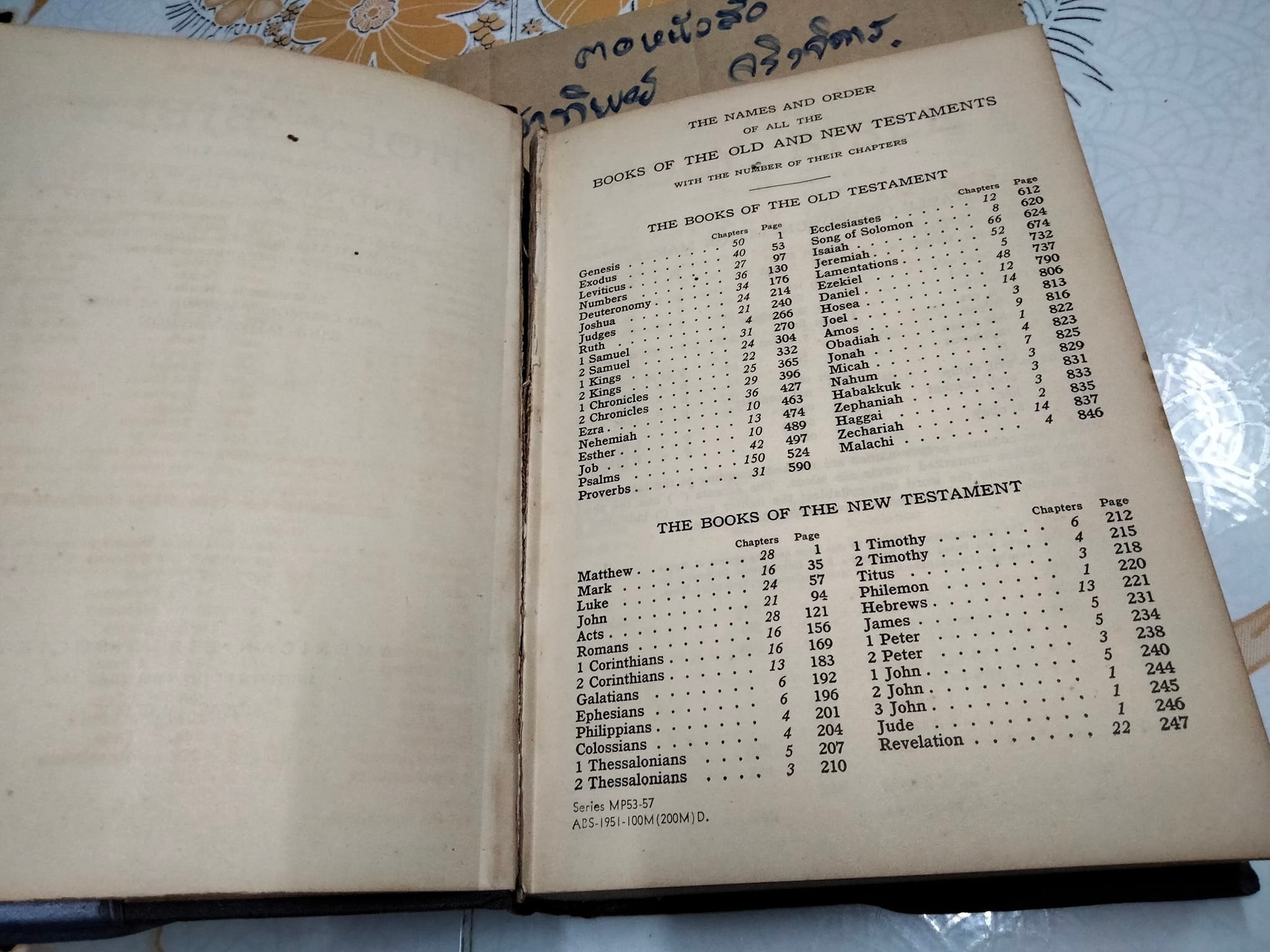 Holy Bible - King James Version (พิมพ์ปี 1951) **สินค้าหมด**