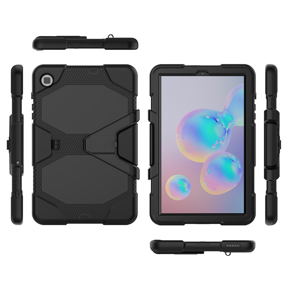 เคส Samsung Galaxy Tab S6 Lite 10.4 SM-P610 P615 P617 #เคสไฮบริดกันกระแทก ซิลิโคน+พลาสติกกันกระแทกมีขาตั้ง Shockproof Heavy Duty Armor