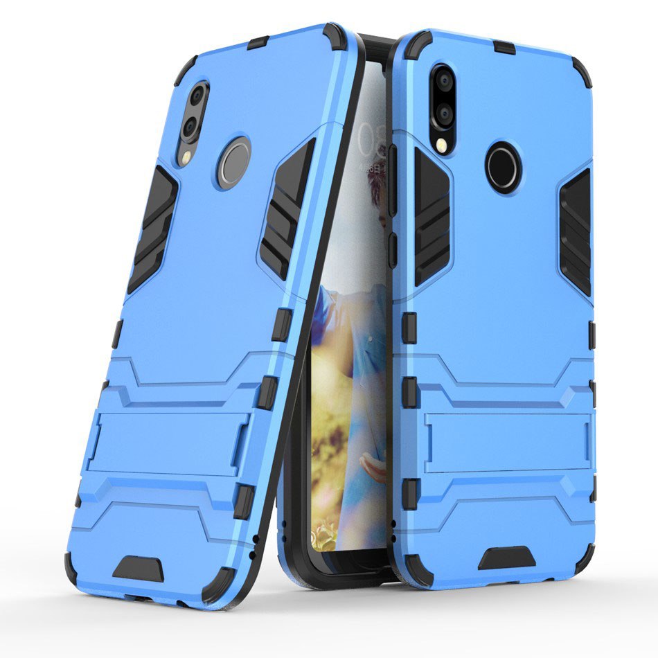 เคส Honor 8X #เคสฝาหลังพลาสติกแข็งมีขาตั้งในตัว ไฮบริด TPU + Kickstand