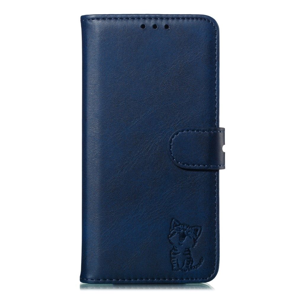 เคส Samsung Galaxy Note 20 / Note 20 5G #เคสฝาพับหนัง PU ลายแมว Imprinted Cat Pattern Leather Wallet
