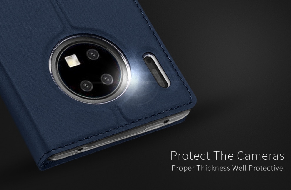 Case Huawei Mate 30 Pro #เคสฝาพับหนัง PU DUX DUCIS Skin Pro Series Auto-absorbed PU Leather คุณภาพดี