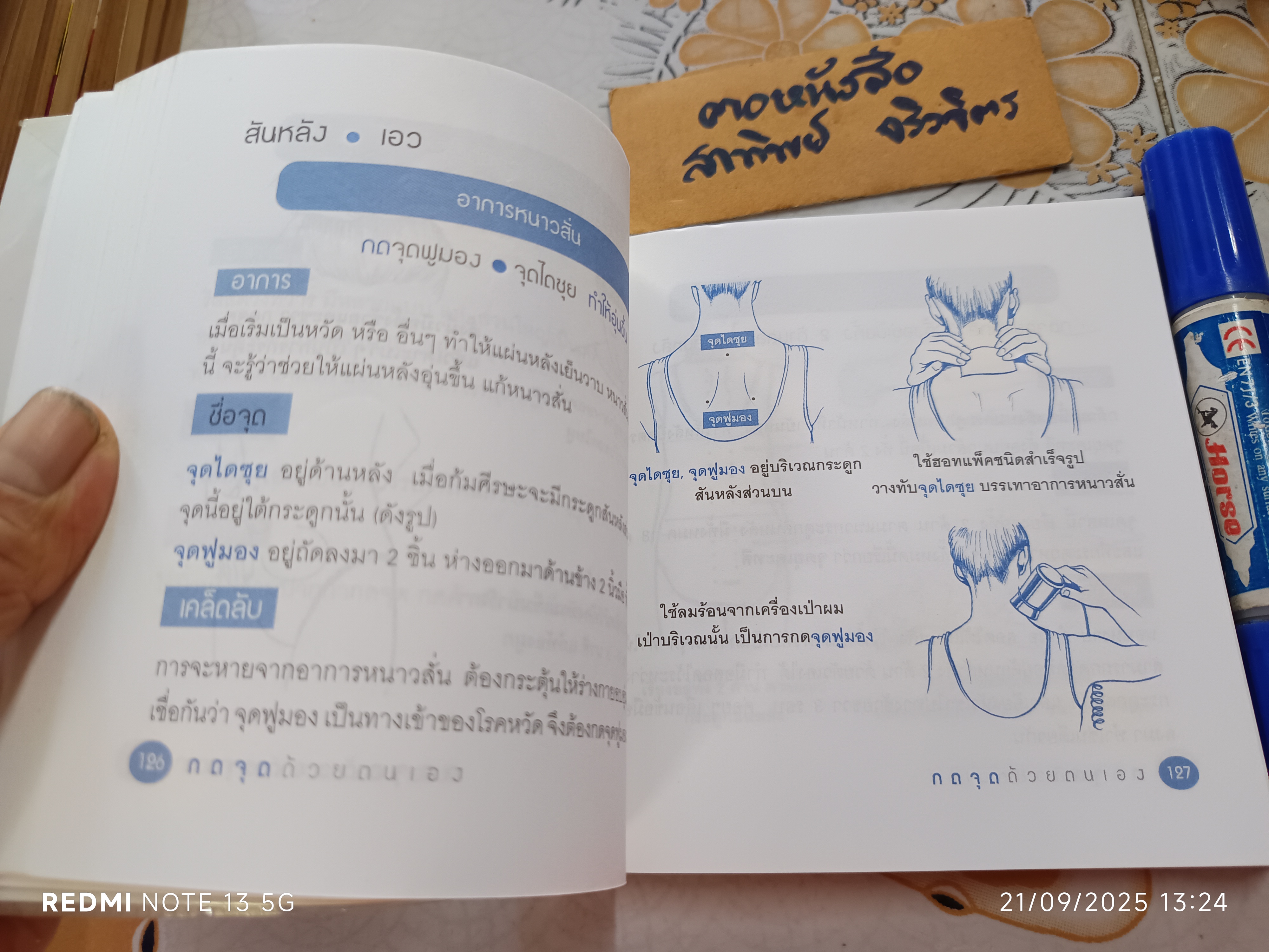 กดจุดด้วยตนเอง พนิดา กุลประสูติดิลก แปลและเรียบเรียง สนพ.สุขภาพใจ