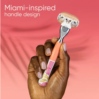 Gillette® Venus Miami Sunset Comfortglide Women's Razor and Refills ยิลเลตต์ วีนัส ชุดมีดโกน สำหรับผู้หญิง รีฟิล