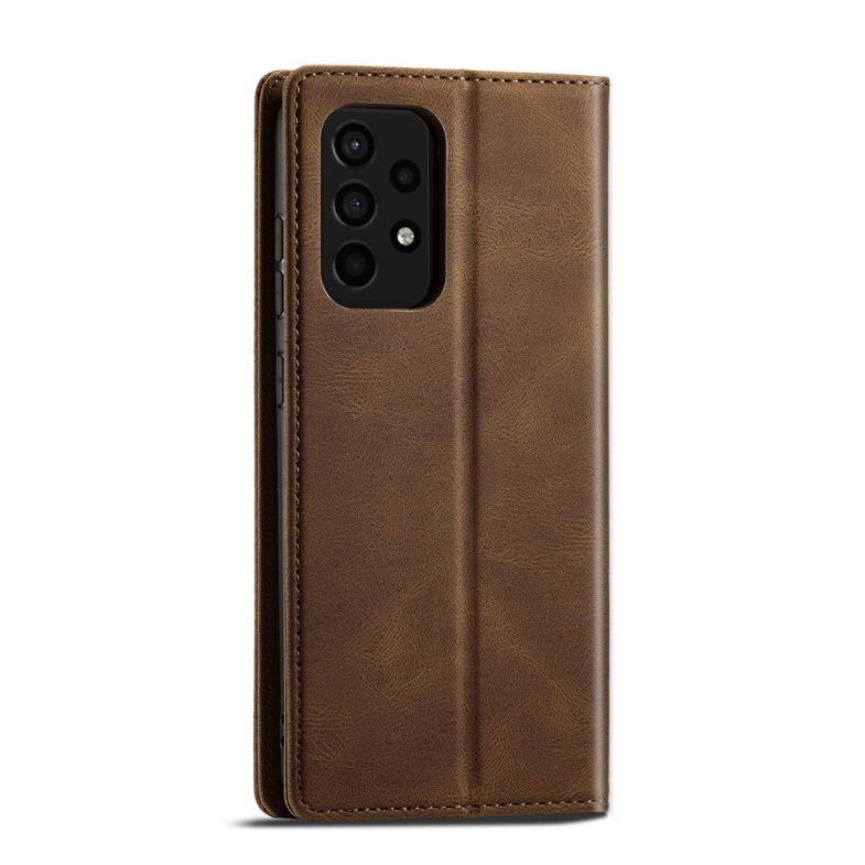 Case Samsung Galaxy A72 / A72 5G #เคสฝาพับหนัง PU สไตล์กระเป๋าสตางค์พร้อมช่องใส่การ์ด Fashion Retro Card Slot Wallet Flip Cover PU Leather Phone Case