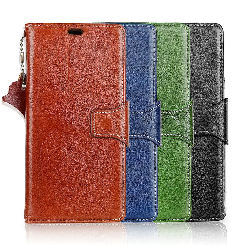 Case Asus ZenFone Max Plus (M1) ZB570TL #เคสฝาพับสไตล์กระเป๋าสตางค์หนังแท้ Crazy Horse Genuine Leather Wallet