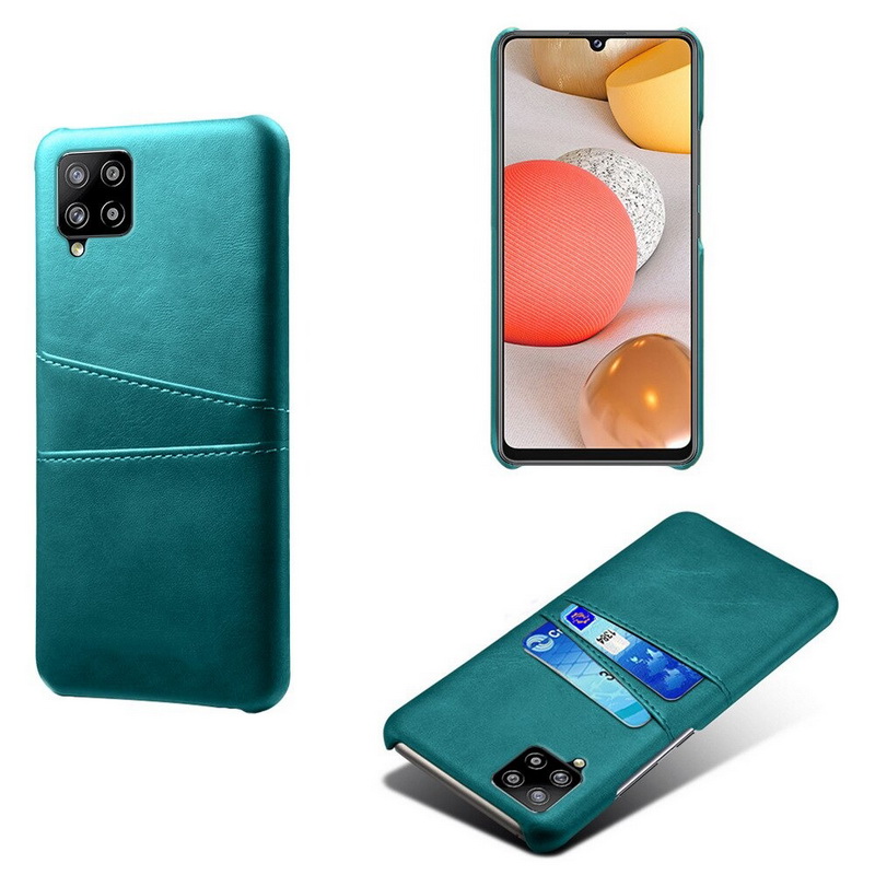 Case Samsung Galaxy A42 5G #เคสแบบฝาหลังหุ้มหนัง Double Card Slots PU Leather Coated