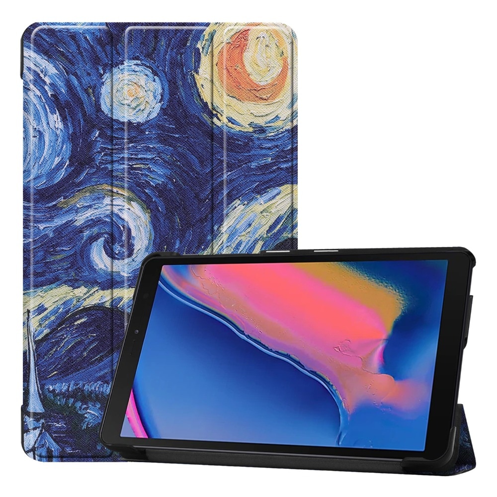 เคส Huawei MediaPad M6 8.4 #เคสฝาพับหนัง PU พิมพ์ลาย Patterned Tri-fold Stand Leather Smart Case