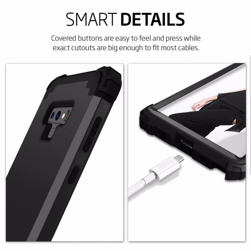 เคส Samsung Galaxy Note 9 N960 #เคสฝาหลังไฮบริดกันกระแทกแยกชิ้นได้ PC+Silicone