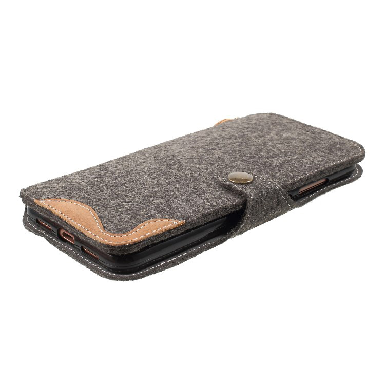 Case Huawei P20 Pro #เคสฝาพับแบบกระเป๋าสตางค์ Felt Leather Wallet เคสคุณภาพดีราคาถูก