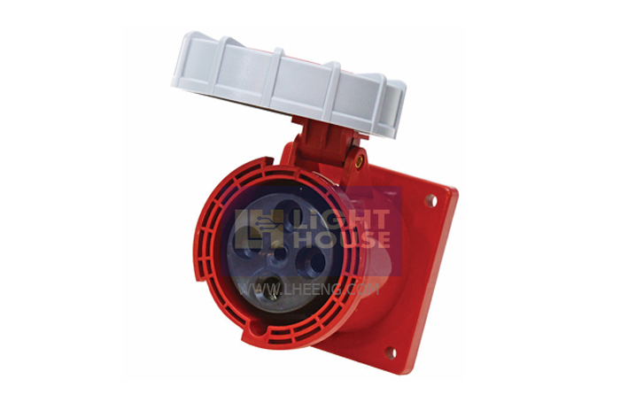 HTN-4341 "DAKO PLUG" เต้ารับฝังตรงกันน้ำ (3P+E) 63A IP67