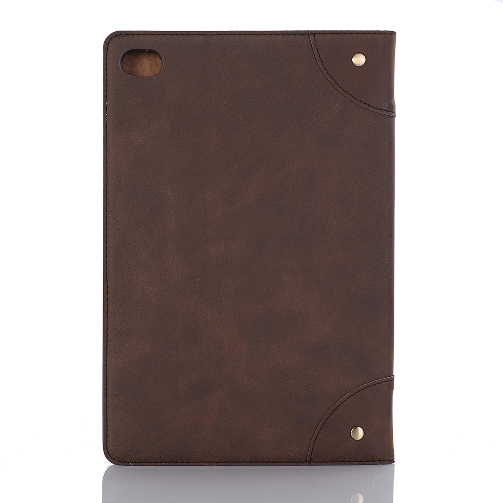 เคส Huawei MediaPad M5 Lite 10.1 #เคสฝาพับหนัง PU ผิวหนังม้าสไตล์ Retro แบบกระเป๋าสตางค์สมาร์ท Crazy Horse Texture Retro PU Leather