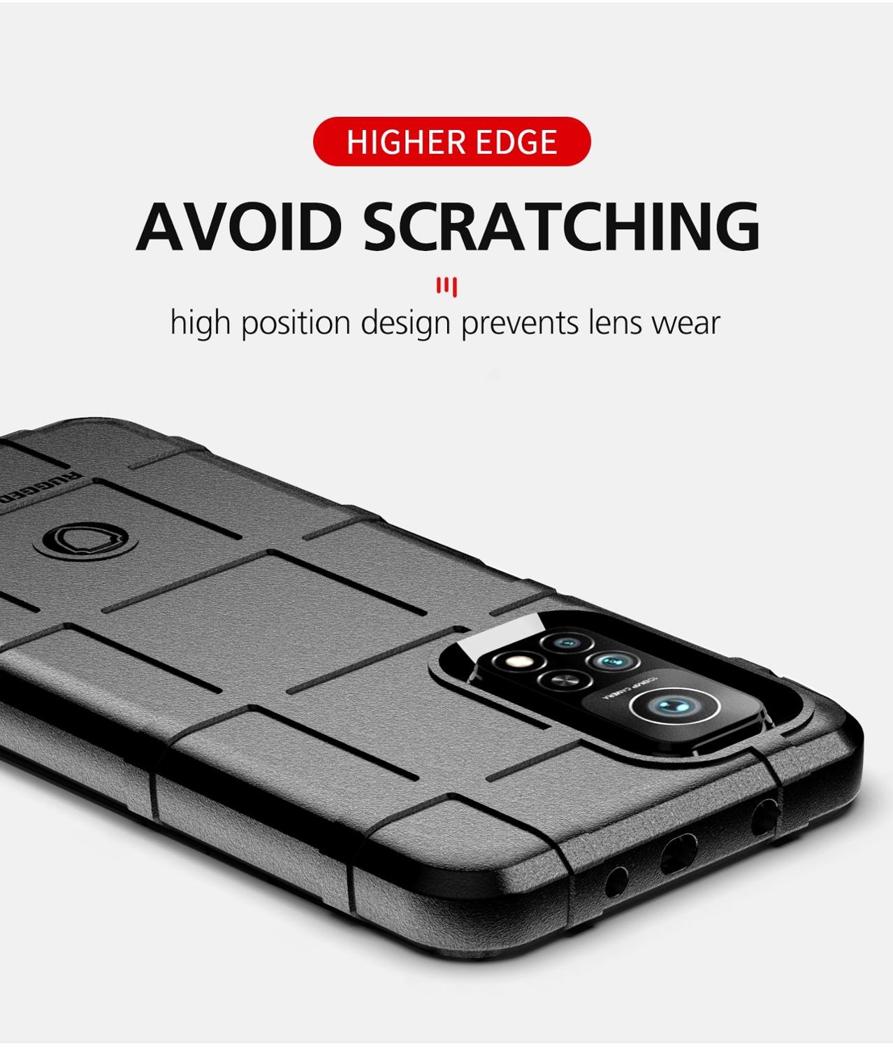 เคส Xiaomi Mi 10T Pro #เคสฝาหลัง Rugged Shield Series Soft Silicone Shock Absorption Matte กันกระแทก