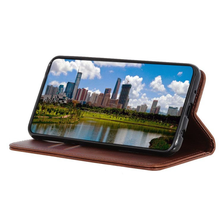 เคส Huawei P30 #เคสฝาพับแบบกระเป๋าสตางค์ Auto-absorbed Split Leather อัตโนมัติดูดซับ