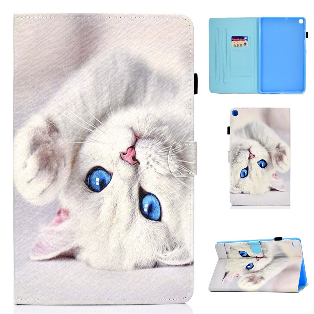 Case Samsung Galaxy Tab S6 Lite 10.4 SM-P610 P615 P617 #เคสฝาพับหนัง PU พิมพ์ลาย Pattern Printing PU Leather Flip