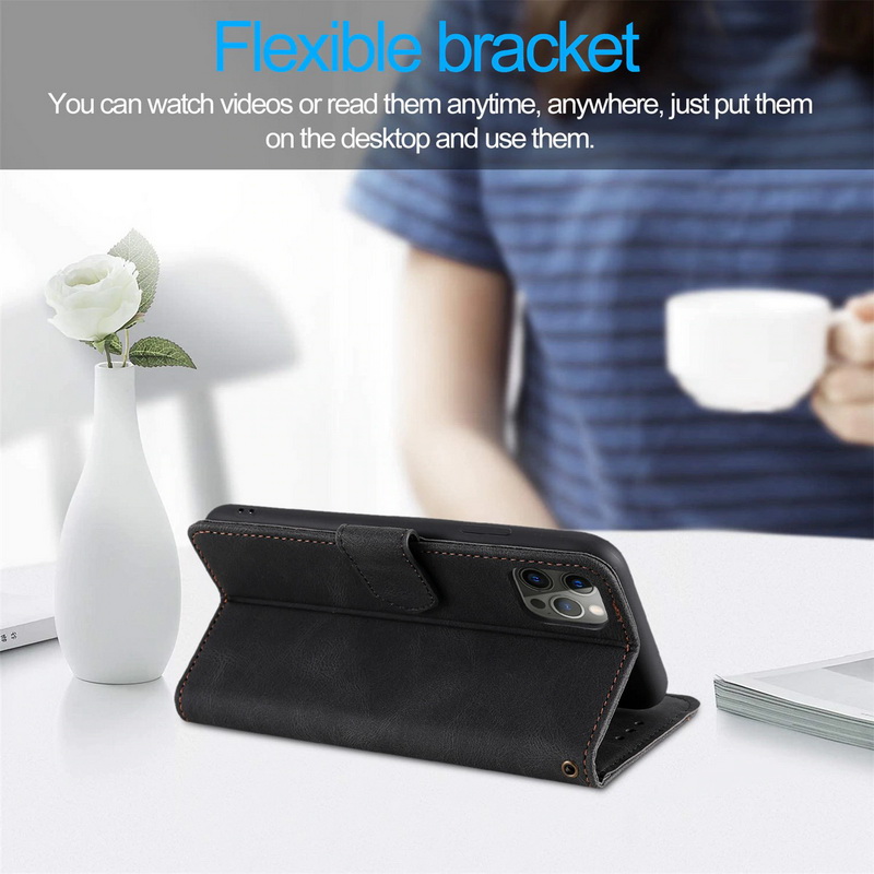 Case Xiaomi Mi 11 Lite #เคสฝาพับหนัง PU Splicing Stitching Stand Skin-touch Leather