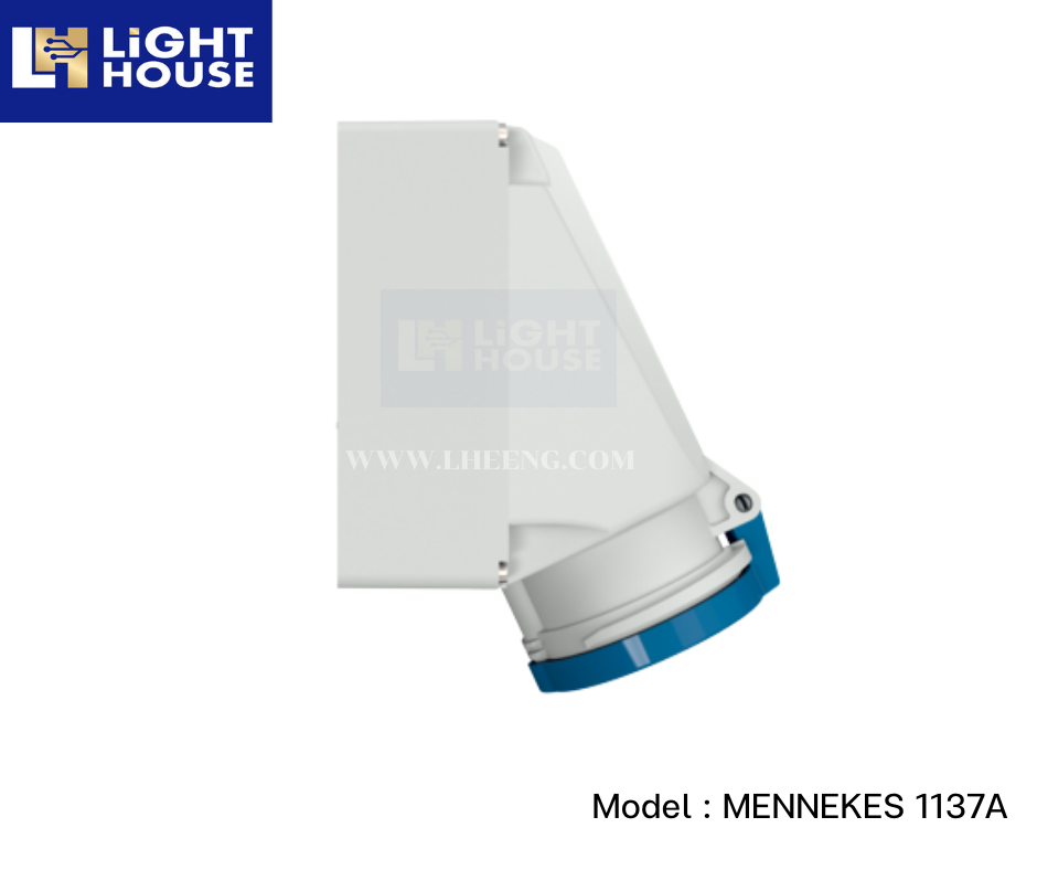 MENNEKES 1137A ปลั๊กตัวเมียติดพนัง (2P+E) 63A 230V IP44