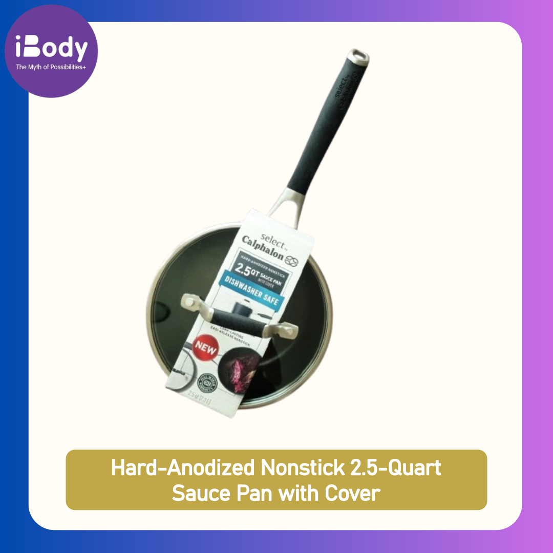 (Calphalon) Hard-Anodized Nonstick 2.5-Quart Sauce Pan with Cover คาลฟาลอน กระทะซอสพร้อมฝา เคลือบนอนสติ๊ก