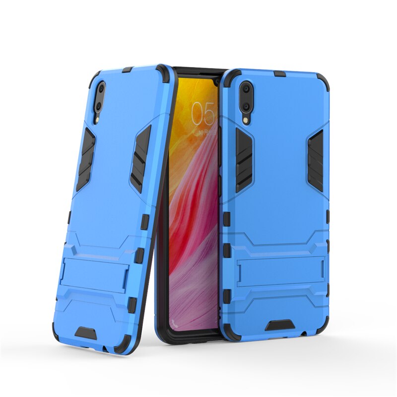 Case vivo V11 / V11 Pro #เคสฝาหลังพลาสติก ไฮบริด TPU + Kickstand