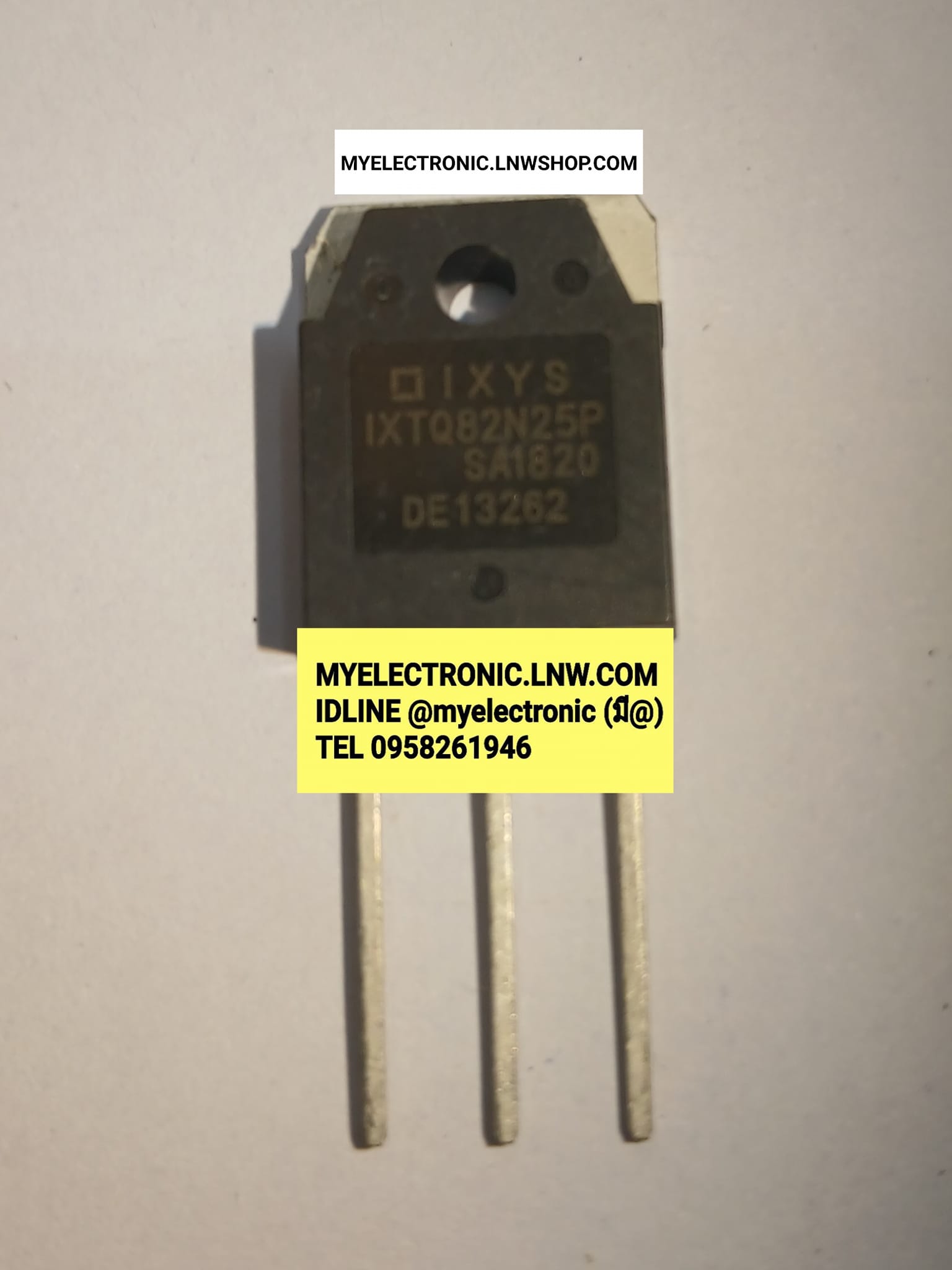 ขาย IXTQ82N25P ตัวถัง TO-247 ยี่ห้อ IXTQ82N25 P ราคา ตัวละ . . . . หน่วย บาท