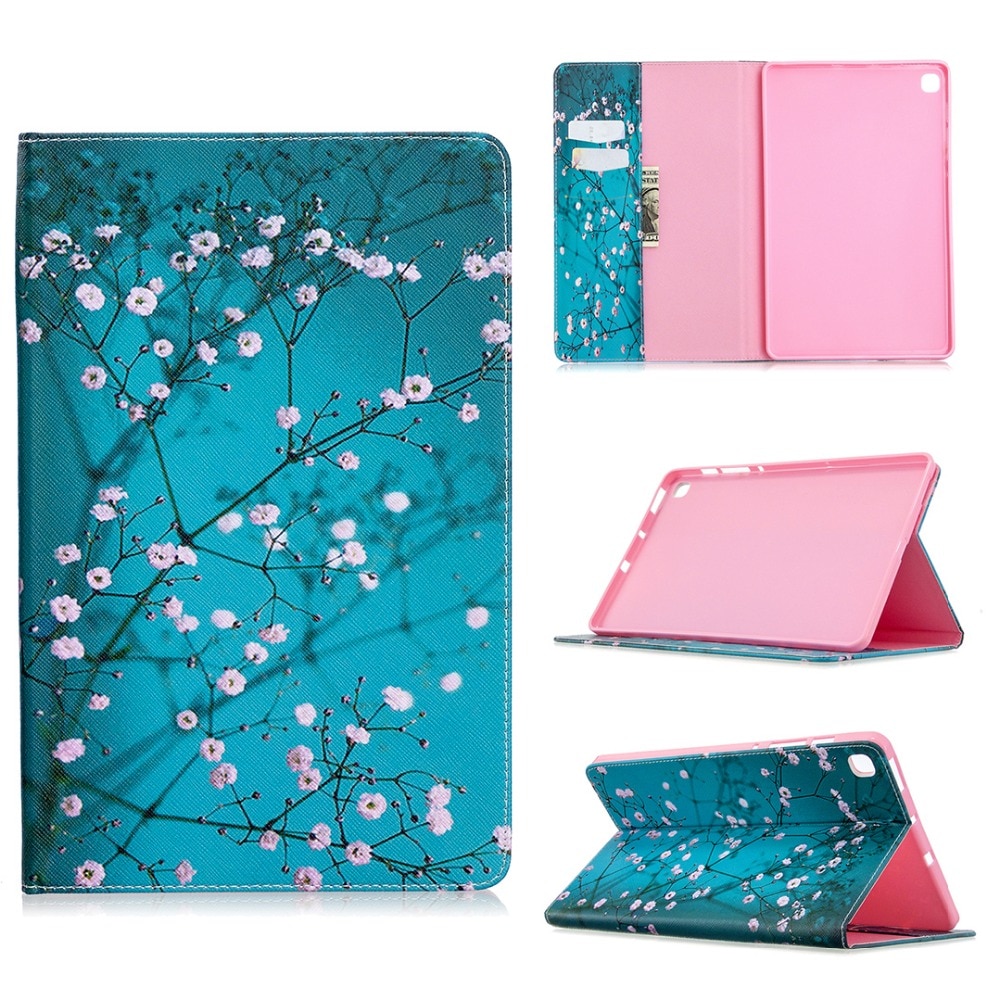 เคส Samsung Galaxy Tab S6 Lite 10.4 SM-P610 P615 P617 #เคสฝาพับหนัง PU พิมพ์ลาย Cartoon Animal PU Leather Case Stand Cover