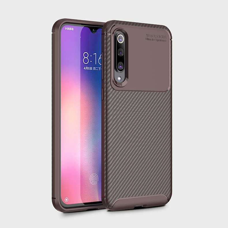 Case Xiaomi Mi 9 SE #เคสฝาหลังนิ่ม Carbon Fiber Drop Resistant TPU