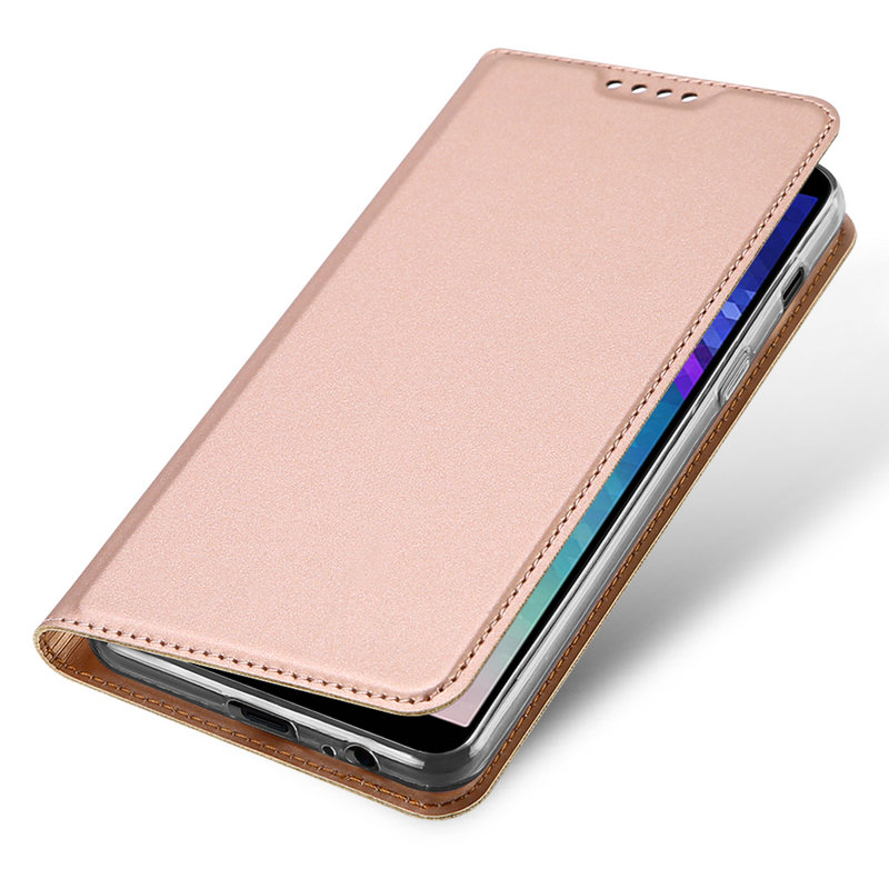 เคส Samsung Galaxy A6+ (2018) #เคสฝาพับ DUX DUCIS Skin Pro Series คุณภาพดีราคาถูก
