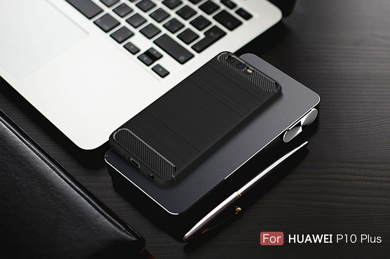 เคส Huawei P10 Plus เคสฝาหลังคาร์บอนไฟเบอร์ - TPU ดีไซด์สวยงาม