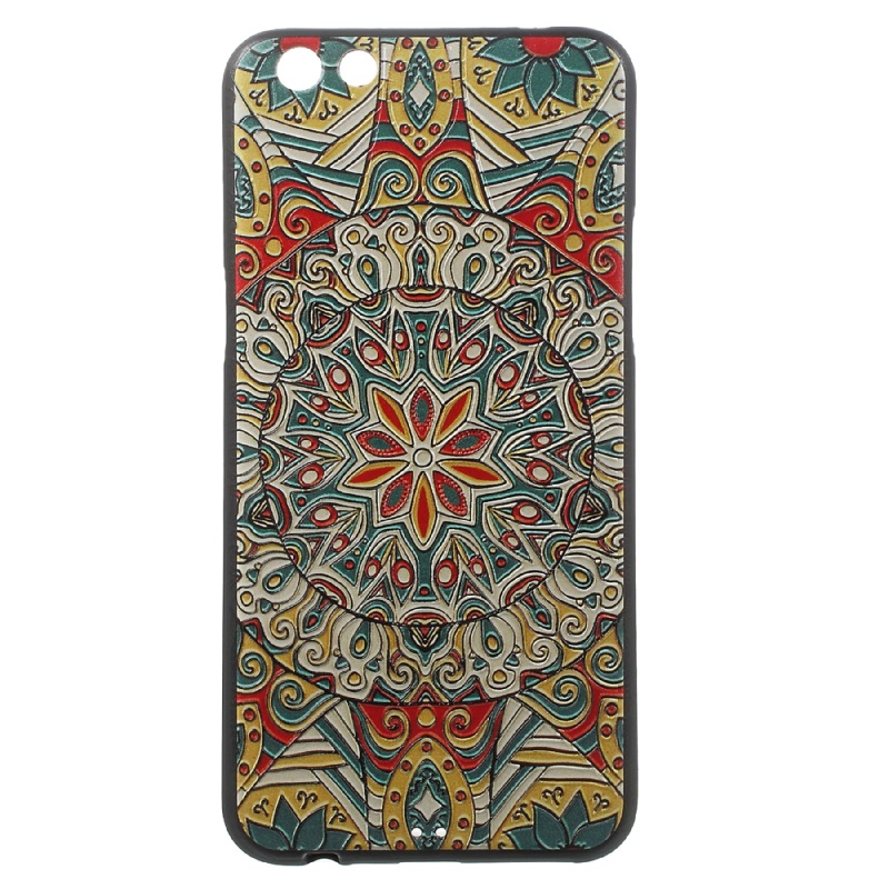 Case Oppo R9s Plus เคสฝาหลัง TPU คุณภาพดีพิมพ์ลายนูน 3D ขอบสีดำสวยงามทันสมัย