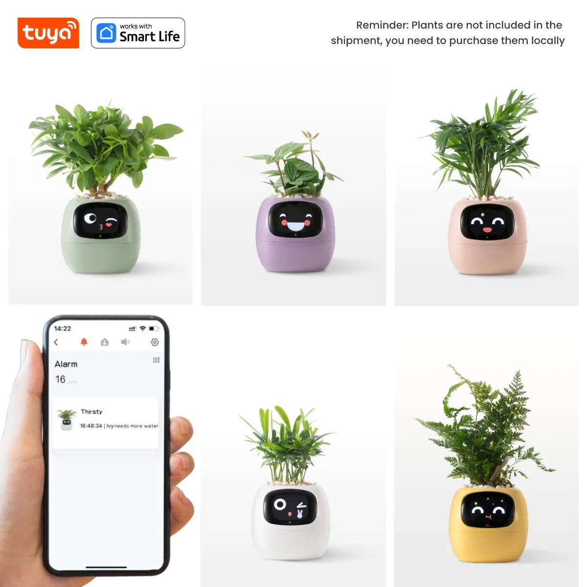 หุ่นยนต์พืชไอวี่ Smart planter Endless Ivy